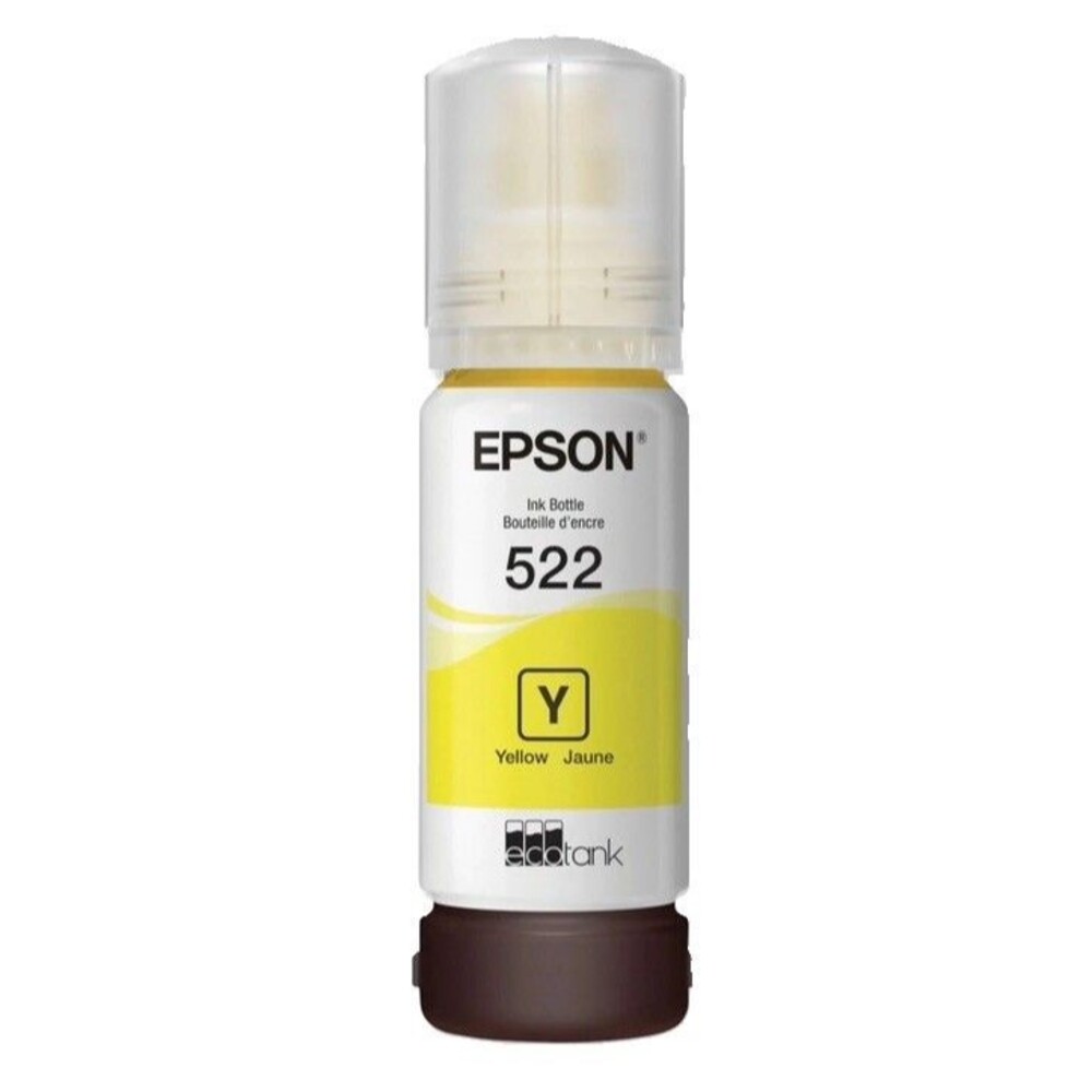 NEW GENUINE EPSON 522 YELLOW INK BOTTLE - T522420 Sealed